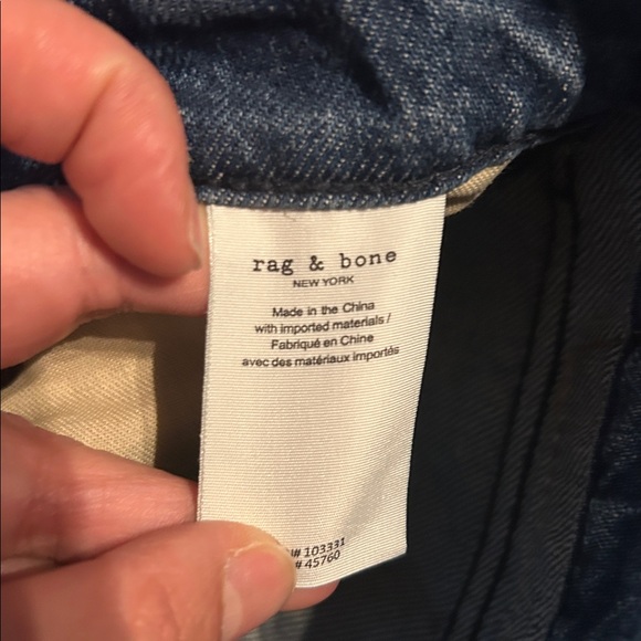 Rag &Bone Rachel Barrel Leg Siesta Super High-Rise Rigid Jean ButtonFly Size 28 - Picture 12 of 14